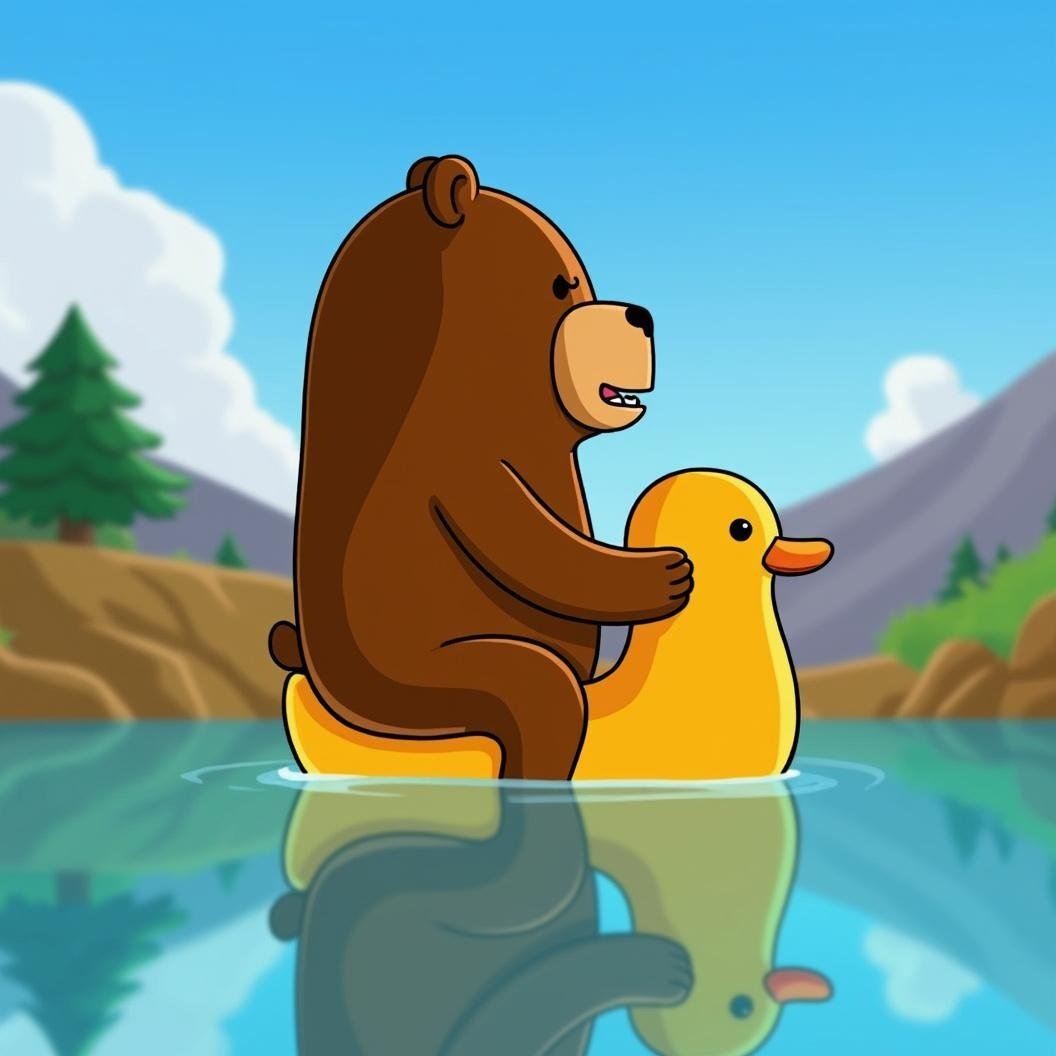 Swimming Bear